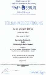 Christoph Rittner Curriculum Endodontie