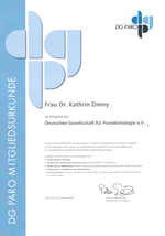 Dr Kathrin Zimny Deutsche Gesellschaft fuer Parodontologie 2015