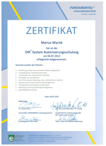 Marius-DIR-System-Autorisierungsschulung